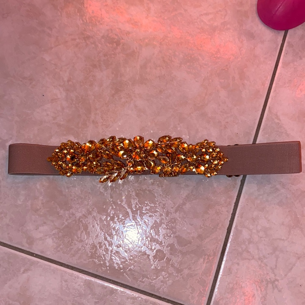 BCBG Belt Gold Crystal WORN ONCE